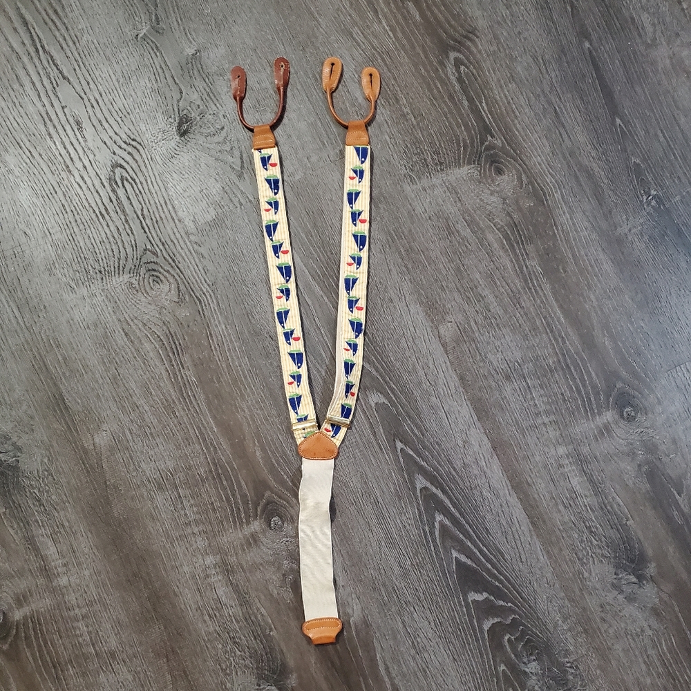 Vintage Boys Sailboat Suspenders | Trafalgar